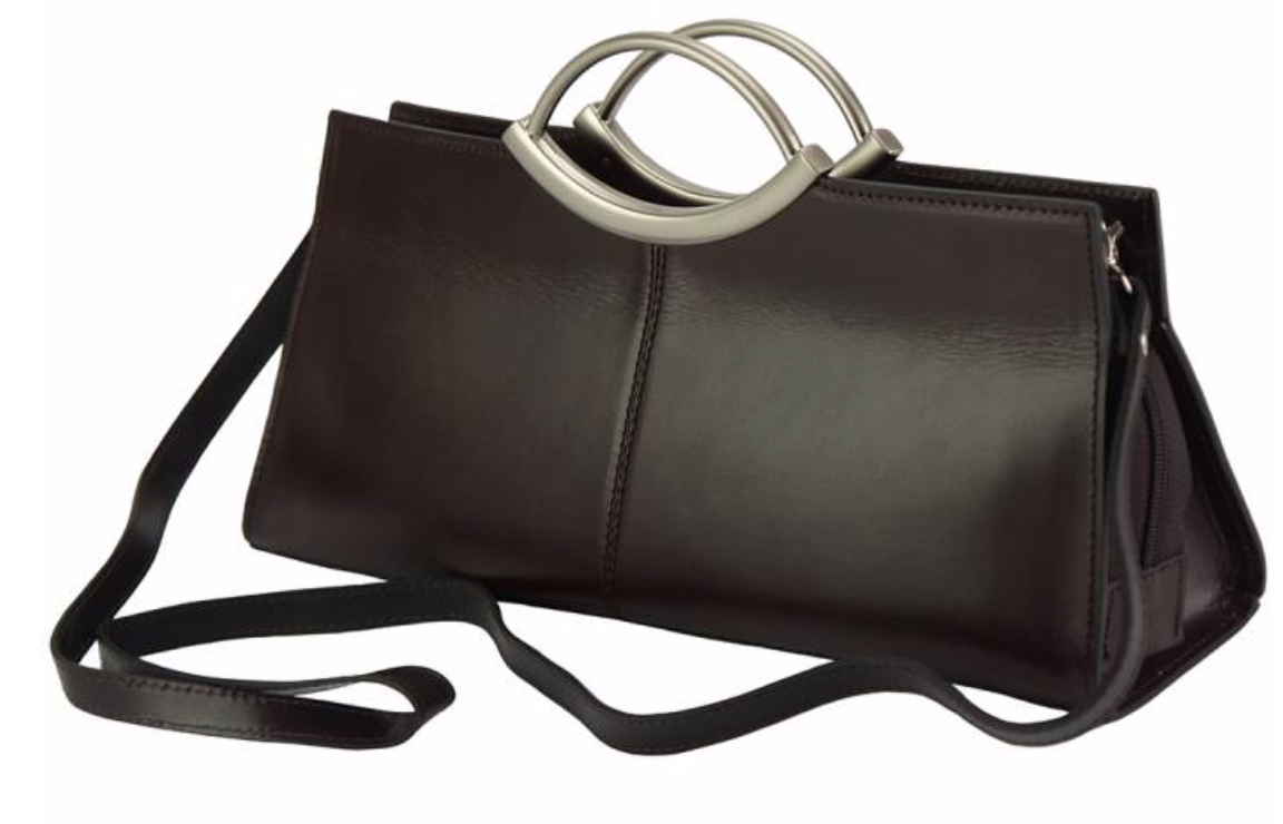dark gray leather handbags