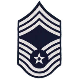 Dress Blues CMSgt E-9 Chevron Large