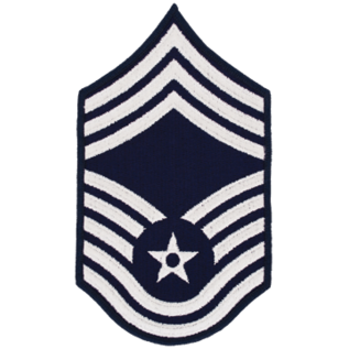 Dress Blues CMSgt E-9 Chevron Large