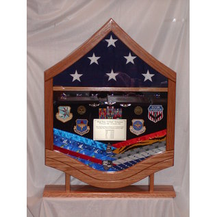 Morgan House Air Force MSgt Shadow Box