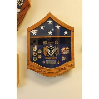 Morgan House Air Force MSgt Shadow Box