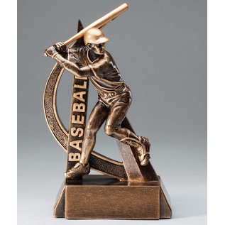 Resin Ultra Action Baseball Trophy 8"