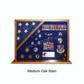 Morgan House MSB-01 Shadow Box with flag in corner