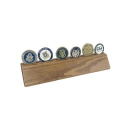 Morgan House Oak Desk Wedge with Coin Groove