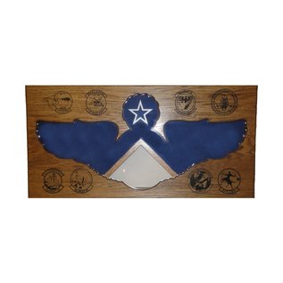 Morgan House Enlisted Wings Shadow Box