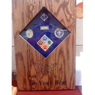 Morgan House Cub Scout Shadow Box Keepsake | Cub Scout Achievement Display Case | Scouting Patch & Award Shadowbox Gift
