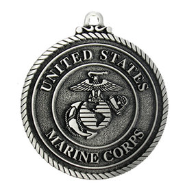 US Marine Corps Pewter Holiday Ornament