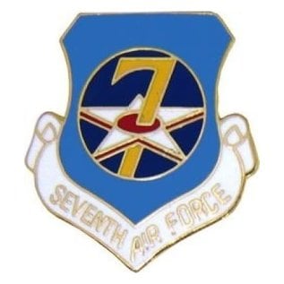 7th Air Force Pin (1 inch)