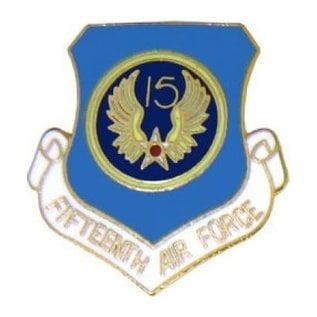 15th Air Force Pin (1 inch)