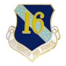 16th Air Force Pin (1 inch)