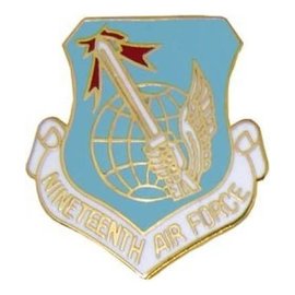 19th Air Force Pin (1 inch)