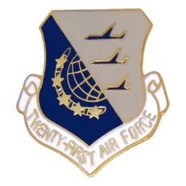 21st Air Force Pin (1 inch)