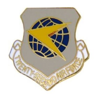 22nd Air Force Pin (1 inch)