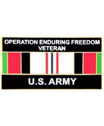 US Army Veteran Operation Enduring Freedom Hat or Lapel Pin H14551 F1D25R 