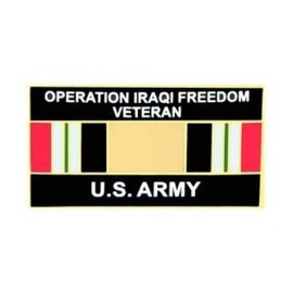 Operation Iraqi Freedom Veteran United States Army with Ribbon Pin - 14546 (1 1/4 inch)