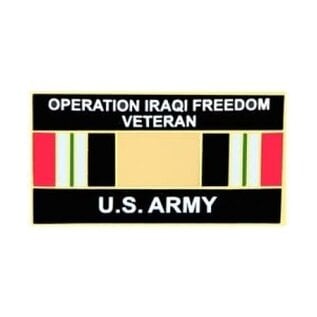 Operation Iraqi Freedom Veteran United States Army with Ribbon Pin - 14546 (1 1/4 inch)