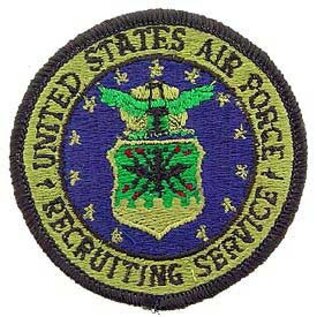 PATCH-USAF EMBLEM,RECRUIT