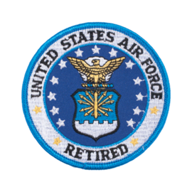 PATCH-USAF Retired 3 1/2"