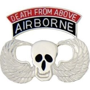 Death From Above Airborne Pin - 14733 (1 1/8 inch)