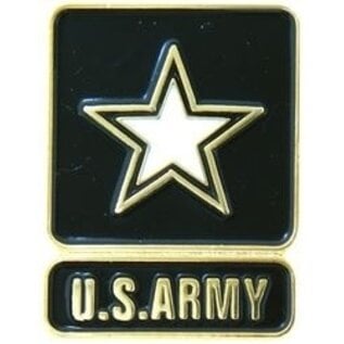 United States Army with Star Insignia Pin - 14242 (1 inch)