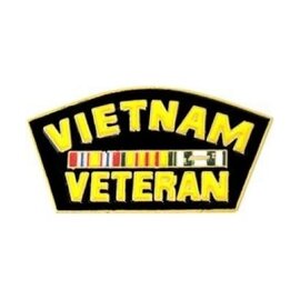 Vietnam Veteran with Ribbons Pin - 14138 (1 1/4 inch)