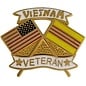 United States & Vietnam Crossed Flags Vietnam Veteran Pin - 14751 (1 1/8 inch)