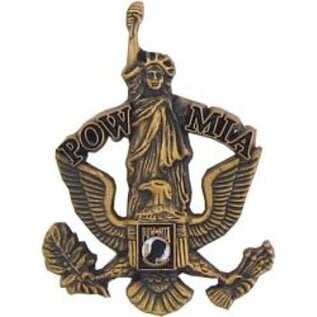 POW/MIA Insignia with Statue of Liberty Pin - 14195 (1 1/4 inch)