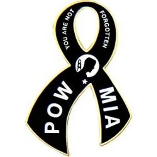 POWMIA Symbol with Ribbon Pin - 14461 (1 1/4 inch)