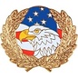 Eagle Flag with Wreath Pin - 14453 (1 1/4 inch)
