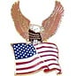 Eagle & United States Flag Pin - 14126 (1 1/8 inch)
