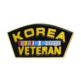 Korea Veteran with Ribbons Pin - 14139 (1 1/4 inch)