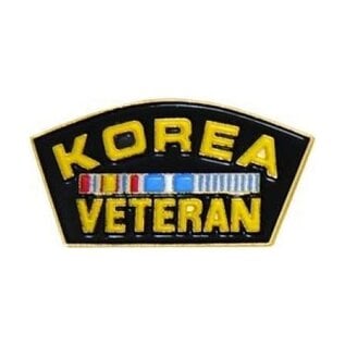 Korea Veteran with Ribbons Pin - 14139 (1 1/4 inch)