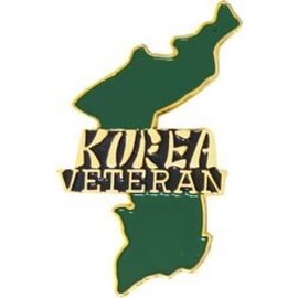 Korea Veteran with Map Pin - 14831 (1 1/4 inch)