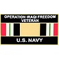 Operation Iraqi Freedom Veteran United States Navy with Ribbon Pin - 14549 (1 1/4 inch)