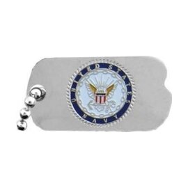 United States Navy Insignia Dog Tag Pin - 14371 (1 inch)