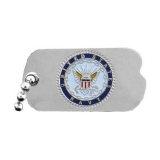 United States Navy Insignia Dog Tag Pin - 14371 (1 inch)
