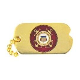 United States Coast Guard Insignia Dog Tag Pin - 14372 (1 inch)
