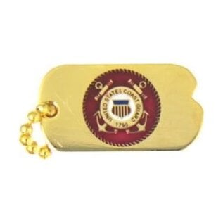 United States Coast Guard Insignia Dog Tag Pin - 14372 (1 inch)