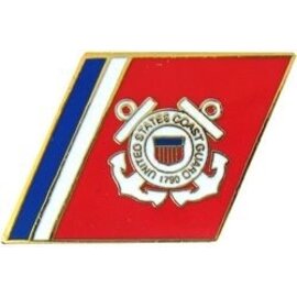 United States Coast Guard Racing Stripes Pin - 14322 (1 1/4 inch)