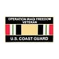 Operation Iraqi Freedom Veteran United States Coast Guard with Ribbon Pin - 14550 (1 1/4 inch)