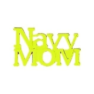 Navy Mom Script Pin - 14612 (1 inch)