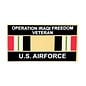 Operation Iraqi Freedom Veteran United States Air Force with Ribbon Pin - 14547 (1 1/4 inch)