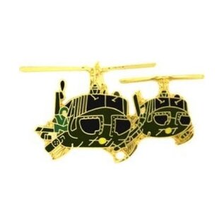 2 Hueys Helicopter Large Aircraft Pin - 16015