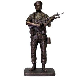 Terrance Patterson Soldier Wearing Beret statue 16"