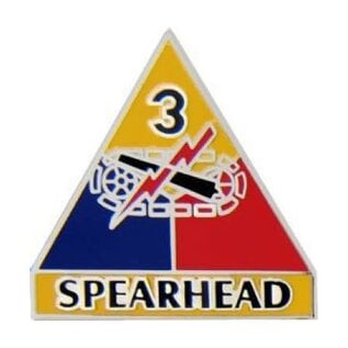 3rd Armored Division Spearhead Pin - 14741 (1 inch)