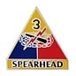 3rd Armored Division Spearhead Pin - 14741 (1 inch)