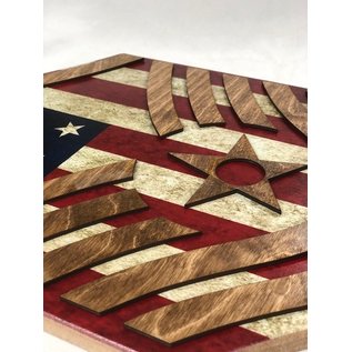 Morgan House AIR FORCE Chevron Wall Hanging - Raised Stripes