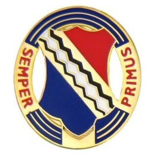 1st Light Infantry Semper Primus Pin - 15006 (1 1/8 inch)
