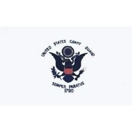 Coast Guard Flag - 3x5 Nylon Flag 2 sided embroidered