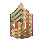 Morgan House ARMY Chevron Wall Hanging - Raised Stripes